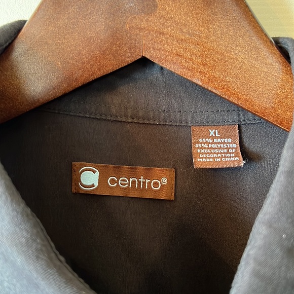 Centro CL button up short sleeve shirt black - Picture 2 of 2